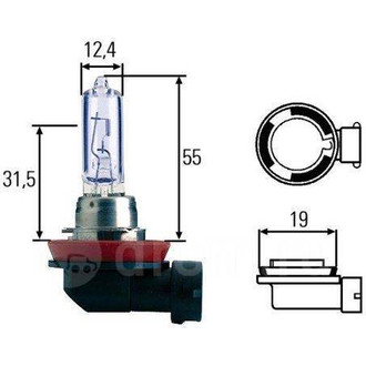 Лампа накаливания H11 24V 70W TRUCKLIGHT PLUS 100